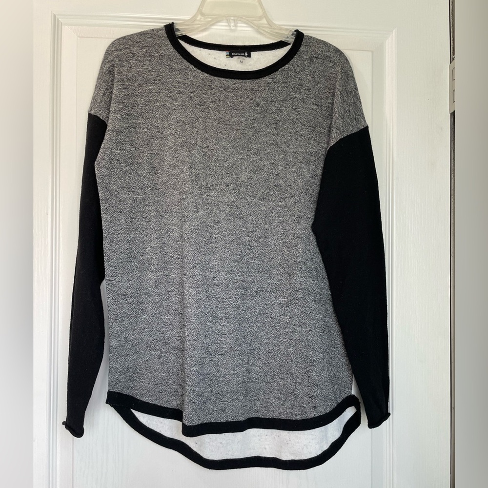 Smartwool Shadow Pine Colorblock Crew Long Sleeve Sweater size Medium